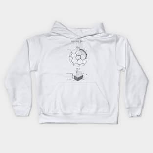 SOCCER BALL patent Kids Hoodie